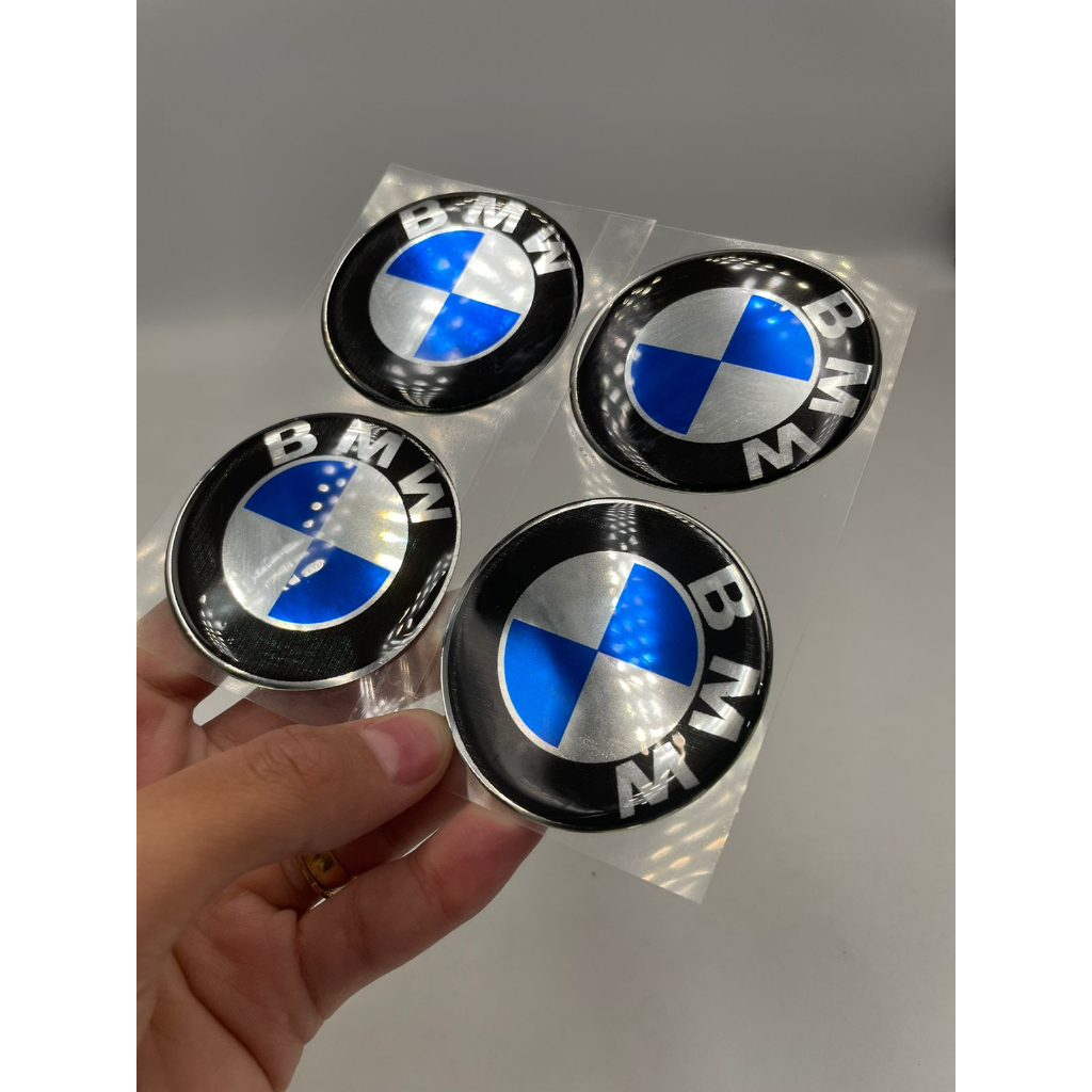 Kit Com 4 Emblemas Adesivos Resinados Bmw Para Roda E Calota em Oferta na Shopee