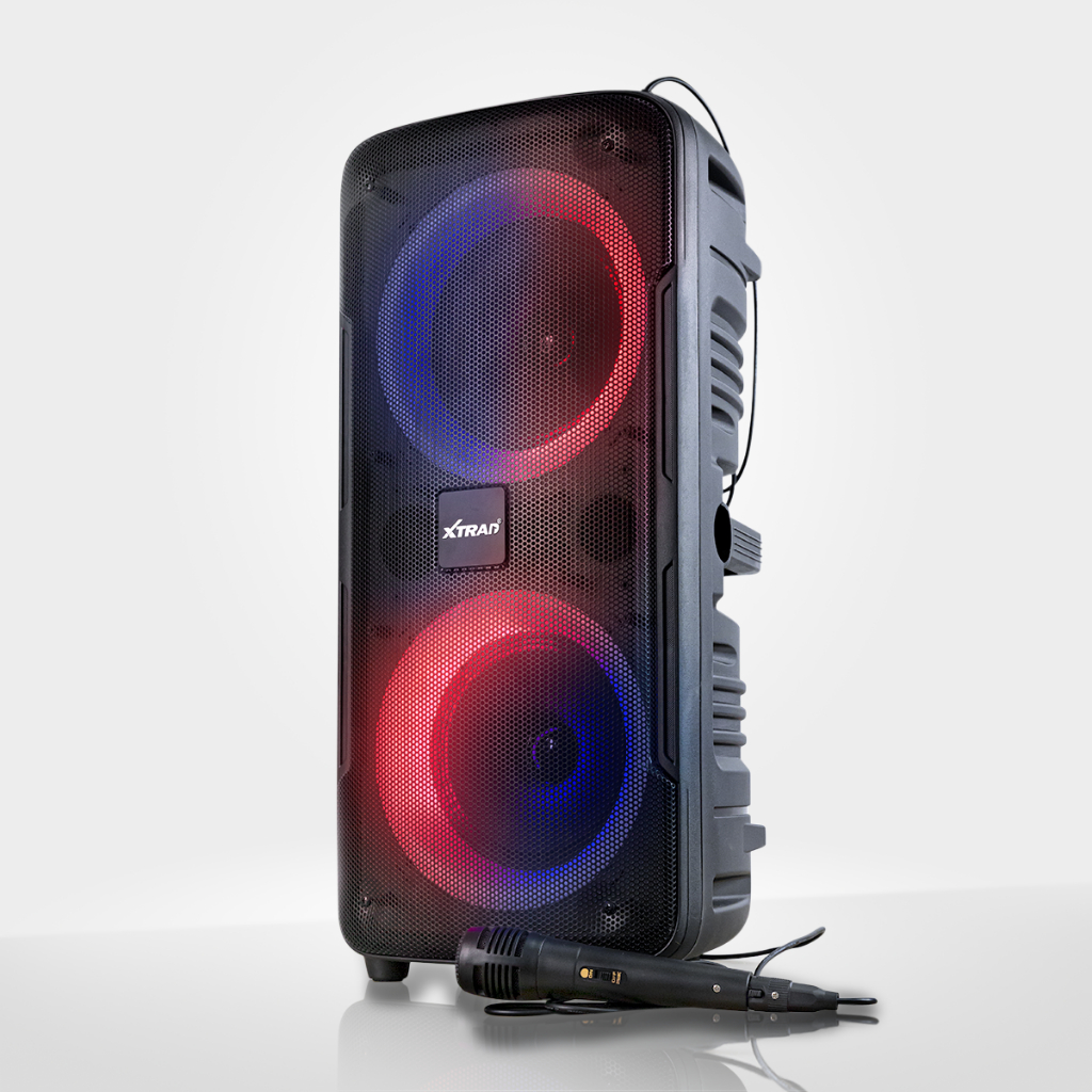Caixa de Som Bluetooth Grande RGB Potente com microfone Portátil Xtrad XDG-3100