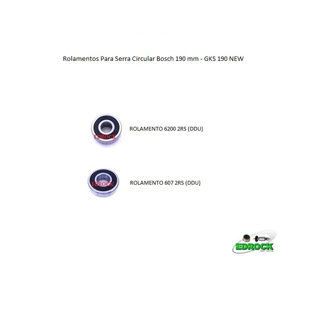 Rolamentos do Induzido Para Serra Circular 190 mm Bosch GKS 190 New  /  1623.0