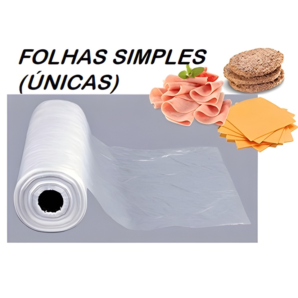 Bobina Picotada 30x40 Rolo C/ 500 Folhas Únicas Para Frios queijos plástico simples