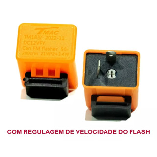 Rele Pisca Seta Moto Led 2 Pinos Honda Com Regulagem