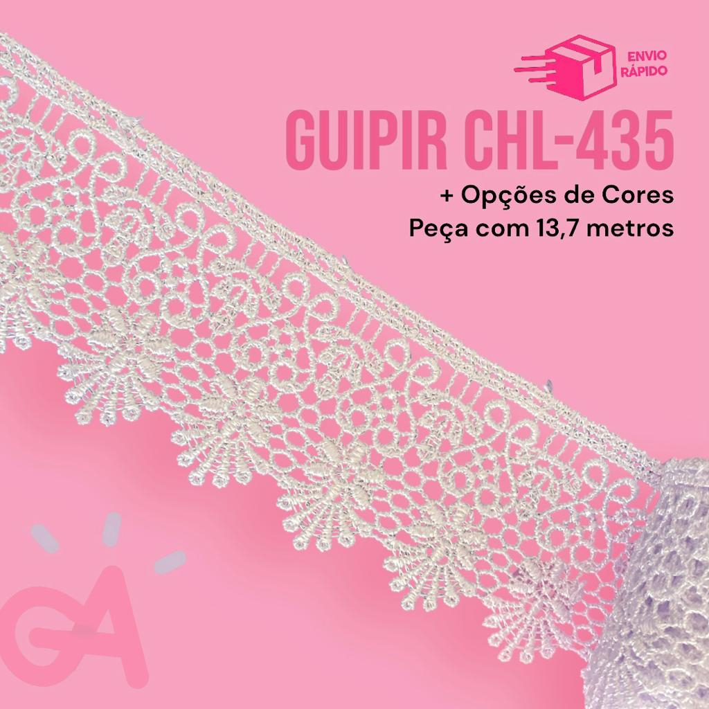 Renda Guipir CHL- 435 - Tecido - 5cm - Peça com 13,7 metros