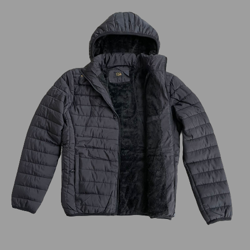 Jaqueta Masculina Apeluciada Puffer Com Capuz Removível