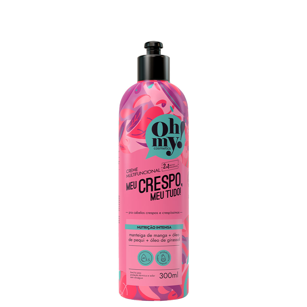 Creme multifuncional Meu Crespo, meu tudo! 300ml Oh My!