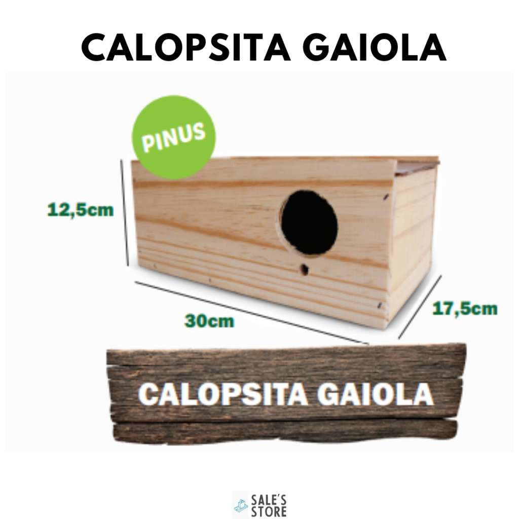 Ninho De Madeira Pinus Para Calopsita E Pássaro Para Viveiros E Gaiolas