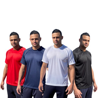 kit 2 camiseta masculina dry fit manga curta poliester academia caminhada passeios em geral barata