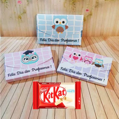 10 Caixas para KitKat Lembrança Dia dos Professores