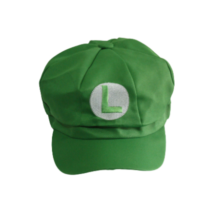 Boina Gorro Boné Cosplay Super Mario Bros - Luigi