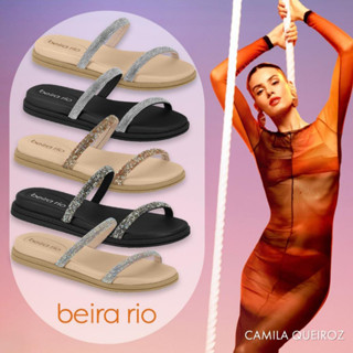 Sandalia beira rio com  brilho slide strass