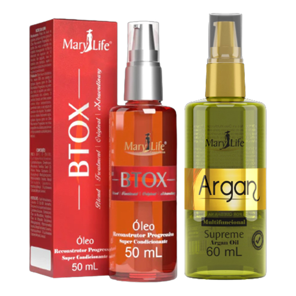 Kit Óleo Btox 50ml + Óleo Mult Supreme Argan 60ml