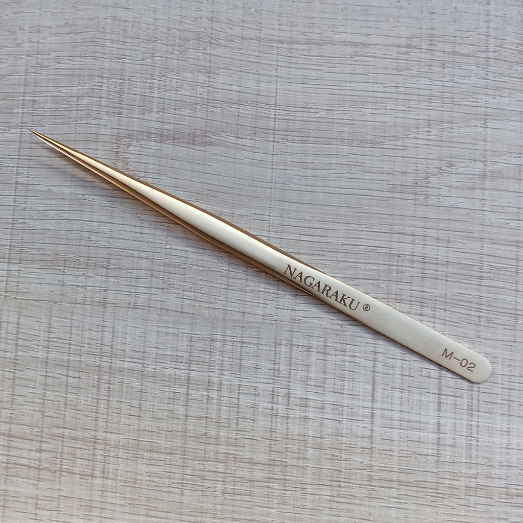 Pinça Nagaraku M2 Para Extensão De Cílios Longa e Fina Profissional em Oferta na Shopee