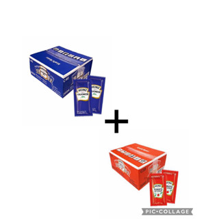kit Promocional Maionese Heinz 8g + ketchup Heinz 8g