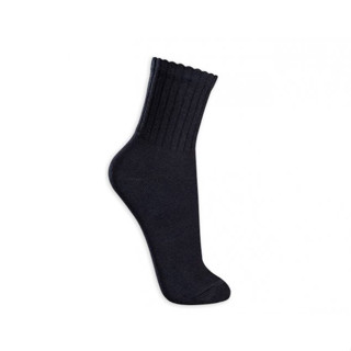 Meia masculina cano alto preta esportiva algodão grossa cano longo
