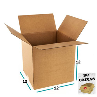 100 CAIXAS DE PAPELÃO 12x12x12 em Oferta na Shopee