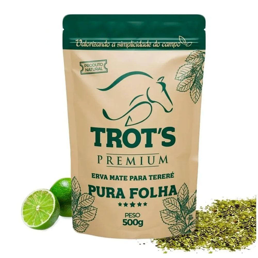 Erva Mate Para Tereré Pura Folha 500 Gramas - Trots Premium