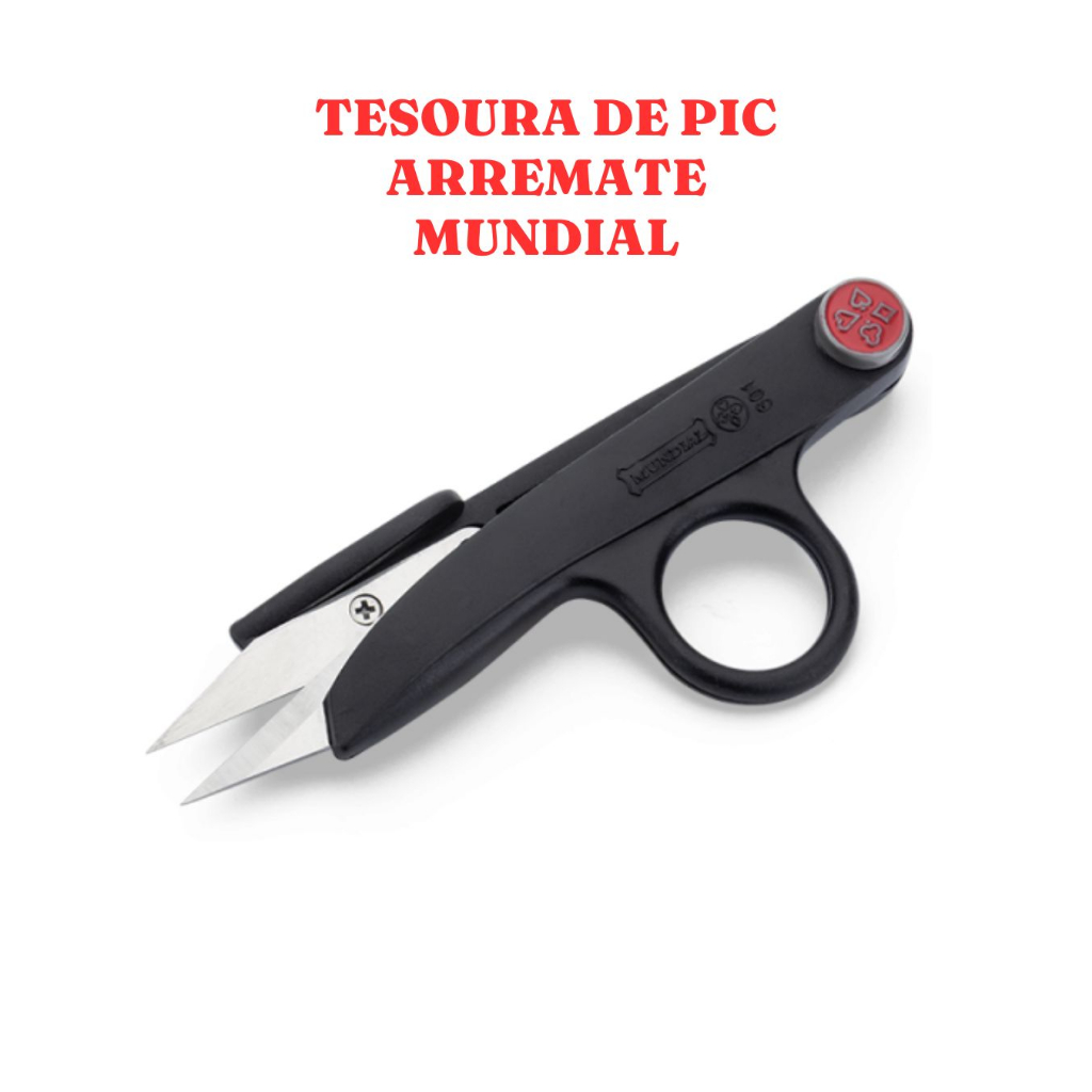 Tesoura Tecelão Arremate Pic Corte e Costura artesanato Patchwork - Mundial 601N-4 T-1084-C2 em Oferta na Shopee