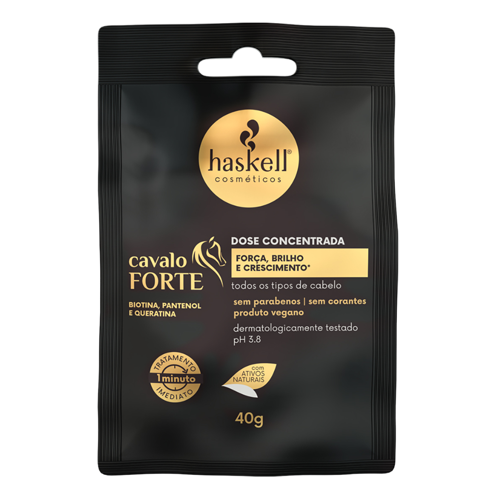 Sache Dose Concentrada Cavalo Forte Tratamento 1min 40g Haskell