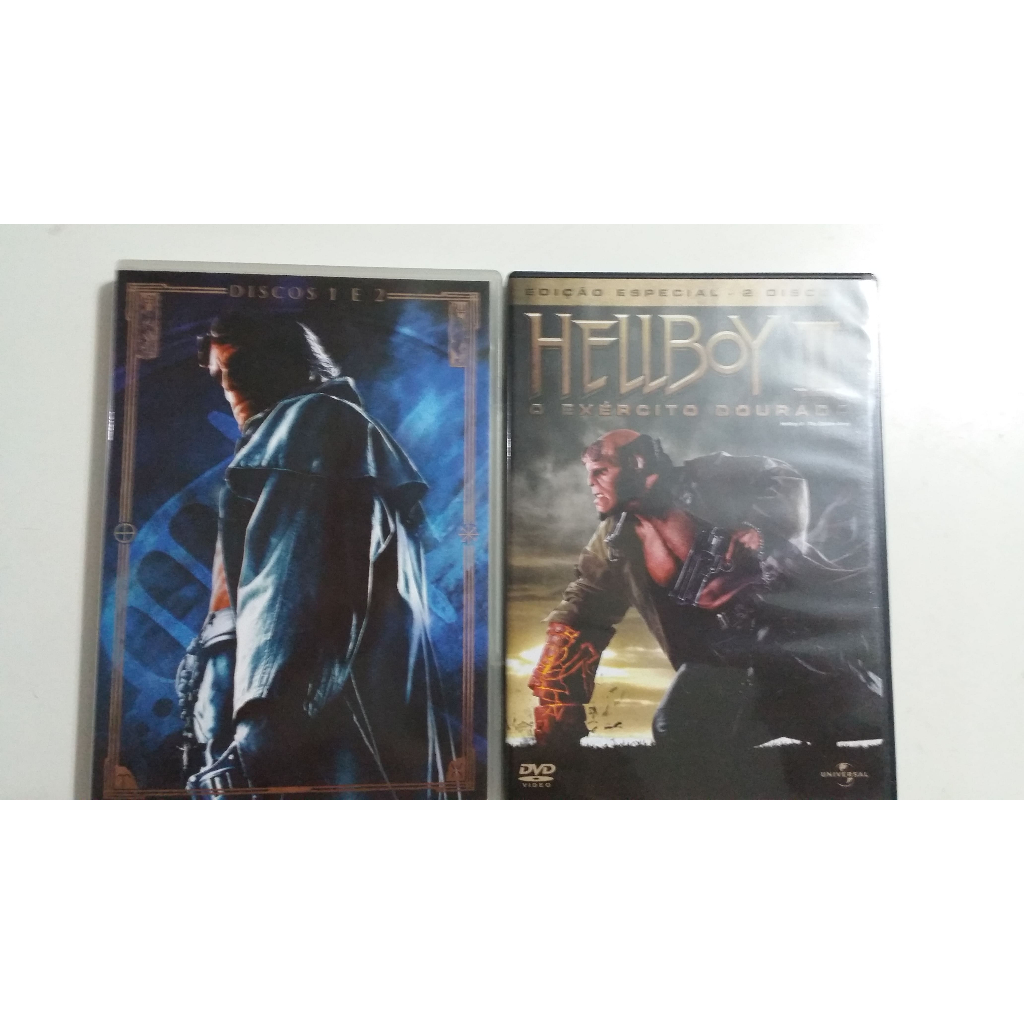 DVD HELLBOY (DUPLO) + HELLBOY II O EXERCITO DOURADO (DUPLO)