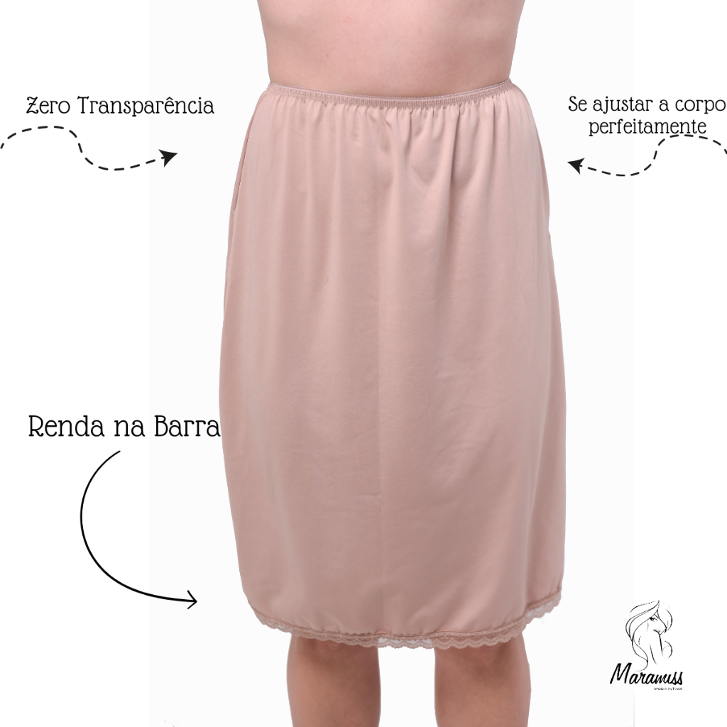 Saia Anagua Segunda Pele - Vestido Evangelico , Vestido para Dormi Anagua saiote Preto e Nude Saia Longa em Oferta na Shopee