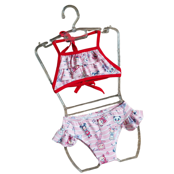 Biquíni Maiô Infantil Moda Praia Piscina Diversas Cores (Tamanho 2 ao 6)