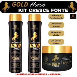 Kit Capilar Cresce Forte /Cavalo de Ouro / Gold Horse -Veredas