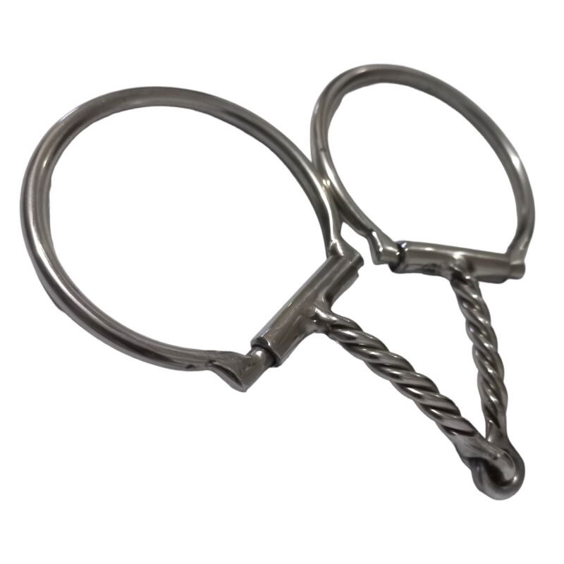 Bridão Freio D Inox Articulado Bocal Torcido Super Oferta