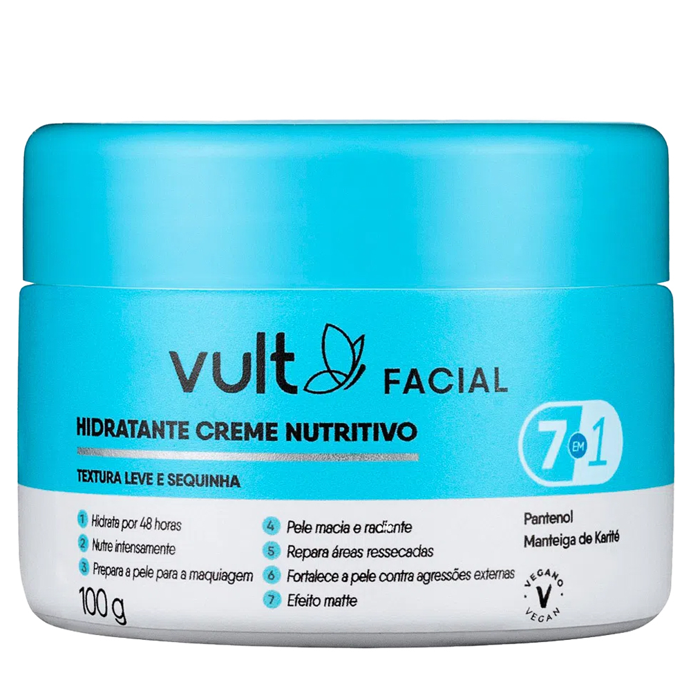 Creme Hidratante Facial Nutritivo Vult Care - 100g