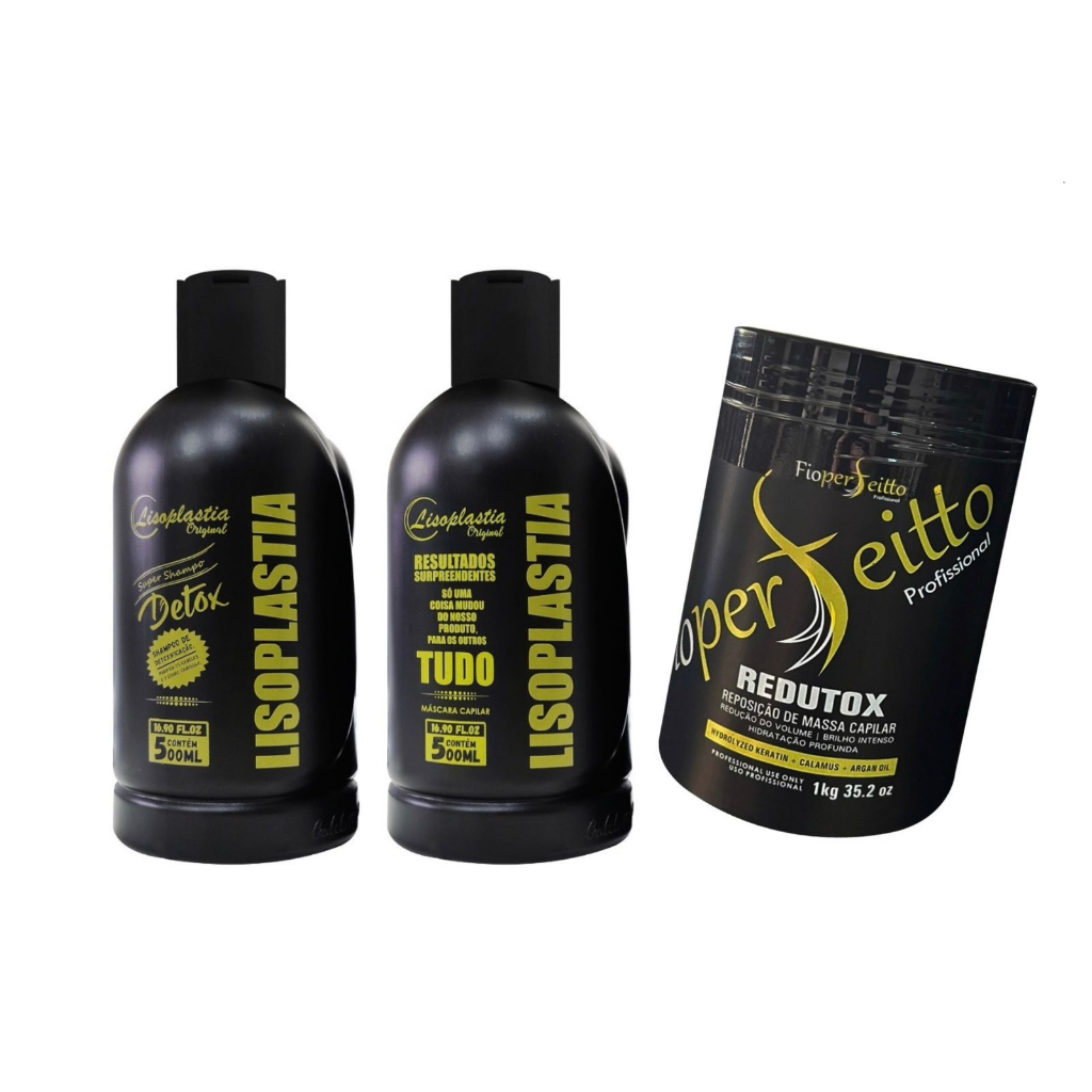 Kit Progressiva Lisoplastia Gold 500ml + Btx  White   perfeito