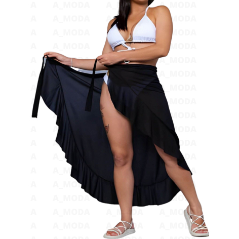 Saida De Praia Longa Feminina Canga De Amarrar Pareô envio rápido