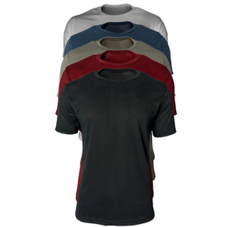 Kit 5 Camiseta Masculina Basicas Academia Treino Lisa 30.1 Promoção Sortida Algodão Confotavel OTALU