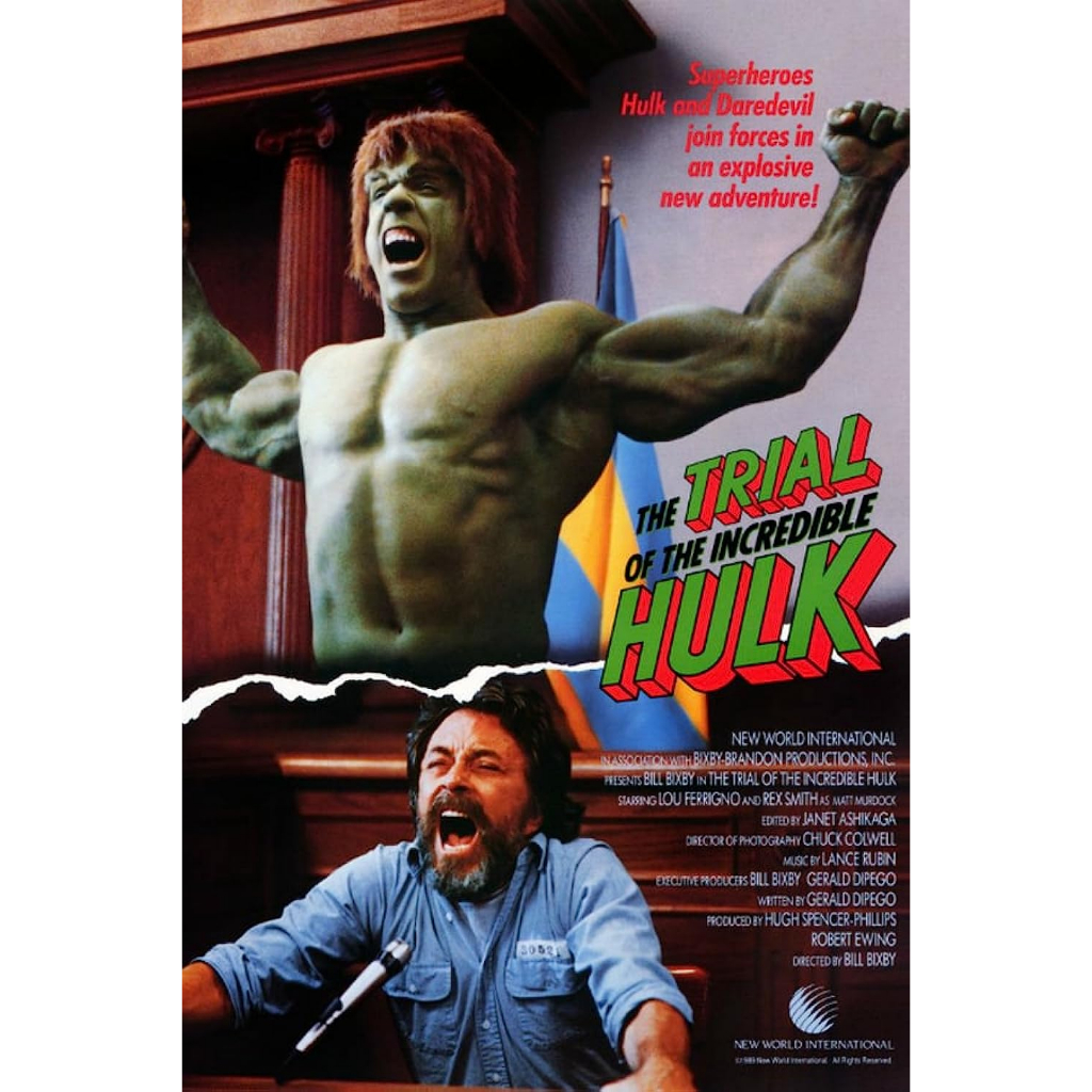 O Julgamento do Incrível Hulk (1989) (The Trial of The Incredible Hulk) Bill Bixby e Lou Ferrigno - Dublagem Clássica
