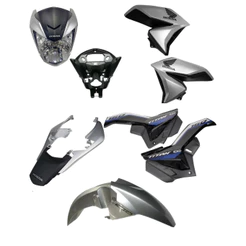 KIT CARENAGEM CG TITAN 160 2022 PRATA FORCE