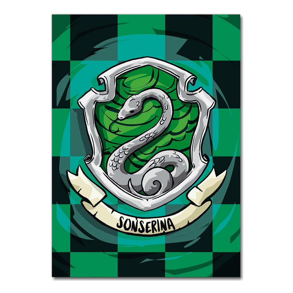 Quadro Decorativo A3/A4 Harry Potter - Sonserina