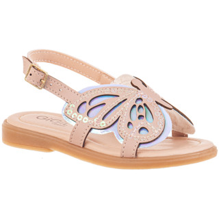 Sandalia Infantil Rasteira Feminina Flatform Macia Conforto Rasteirinha Borboleteza Metali...