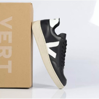 TÊNIS VT 12 Unissex COURO EXTRA BLACK / WHITE
