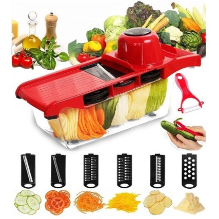 Mandoline Slicer Nicer Fatiador Cortador De Legumes 14 Em 1 em Oferta na Shopee