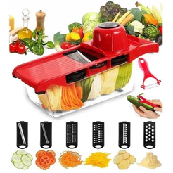 Mandoline Slicer Nicer Fatiador Cortador De Legumes 14 Em 1