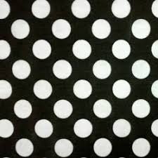 TNT Estampado Preto Com Poá Branco em Oferta na Shopee