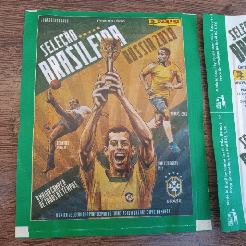 ENVELOPES DE FIGURINHA PANINI  DA SELEÇAO BRASILEIRA