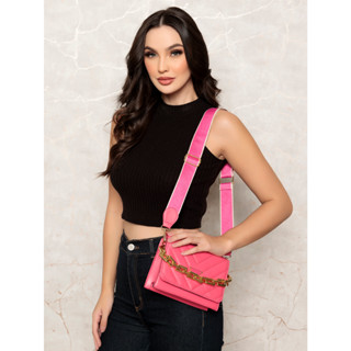 Bolsa Feminina Transversal com Alça de Mão