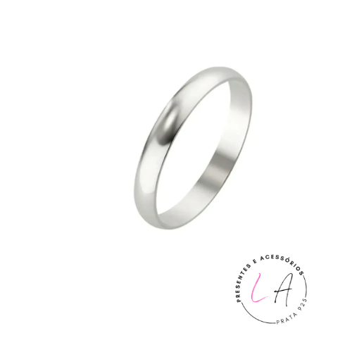 Aliança Lisa 5 mm De Prata 925 Legítima em Oferta na Shopee