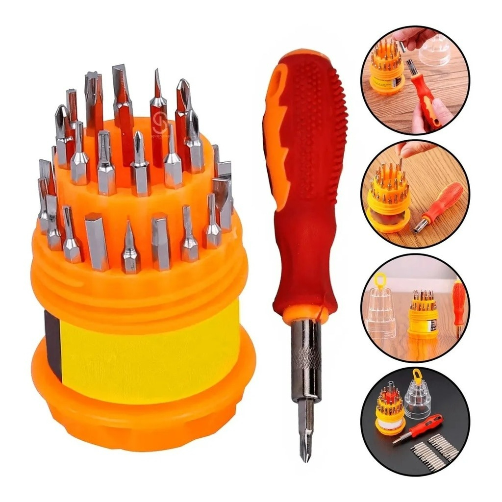 Jogo Kit Chaves Precisão 31 Peças Fenda Torx Alen Philips