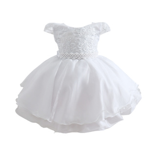 Vestido Infantil Branco Batizado Luxo Daminha Festa Renda Menina Casamento 1 ao 4 anos em Oferta na Shopee