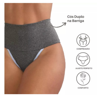Kit 10 Calcinhas Fitness Cintura Alta Forro 100% Algodão Confortável