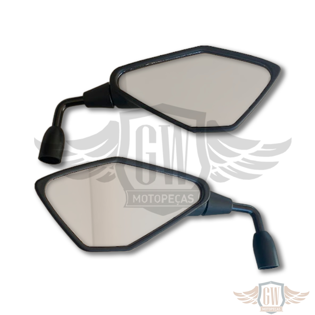 Retrovisor Kawasaki Z400 Rebaixado Curto 90 Honda Plano