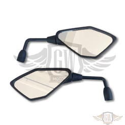 Retrovisor Rvg Kawasaki Z400 Rebaixado 90 Honda Lente Plana