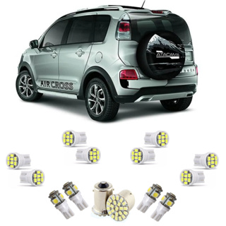 Kit 14 Lampadas Leds Pingo Teto Placa Re Citroen Aircross em Oferta na Shopee