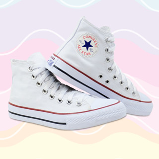 Tênis Branco Cano Alto Feminino E Masculino Infantil Tradicional Básico Tecido Premium