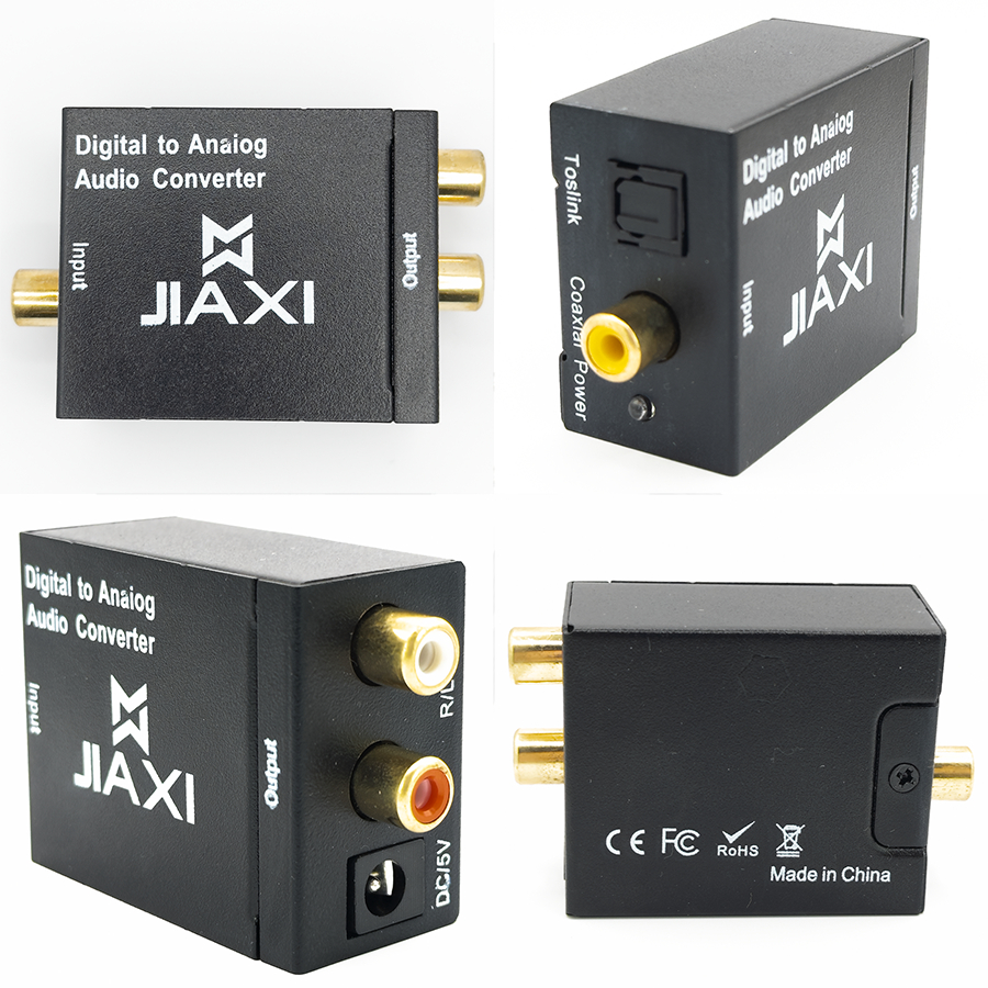 Conversor de Áudio Digital Analógico RCA Coaxial Toslink em Oferta na Shopee