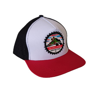 Boné Gorro Trilhas e Pedal Adventure SC Oficial Aba Reta Premium Furado a Laser Trucker Emborrachado